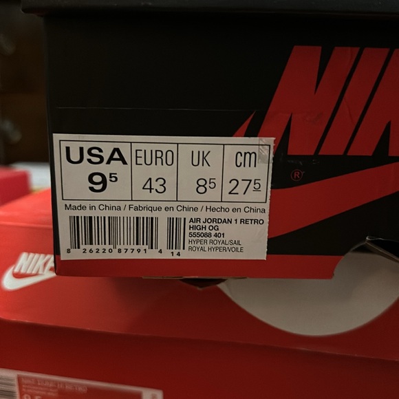 Jordan 1 Hyper Royal - Picture 4 of 4